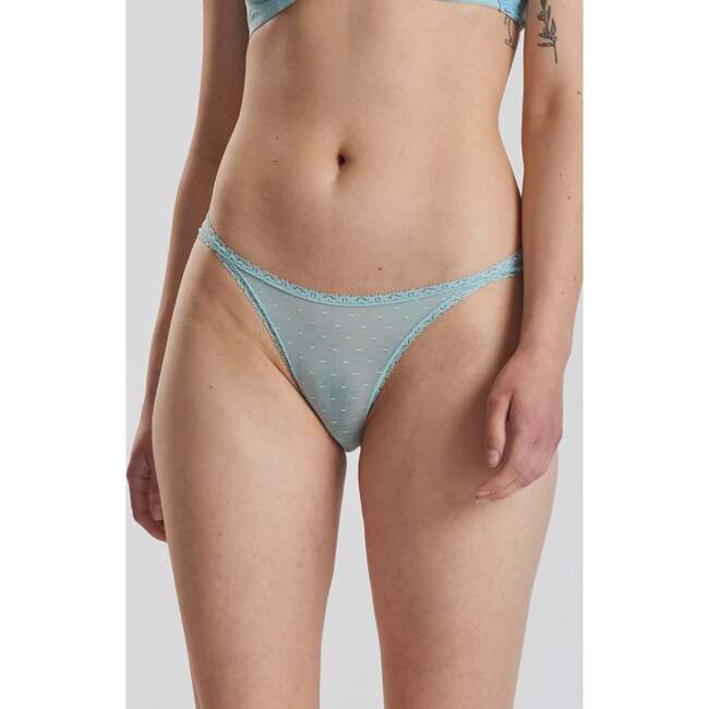 Ume Recycled Lace Mid Rise Underwear, Green