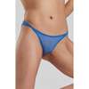 Ume Recycled Lace Mid Rise Underwear, Blue - Underwear - 1 - thumbnail