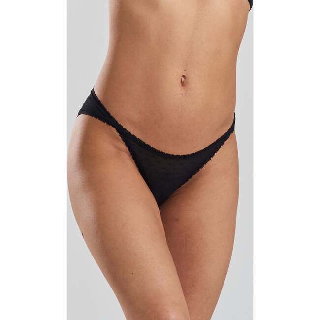 Ume Recycled Lace Mid Rise Underwear, Black