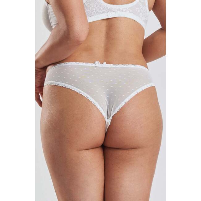 Ume Recycled Lace Mid Rise Underwear, White