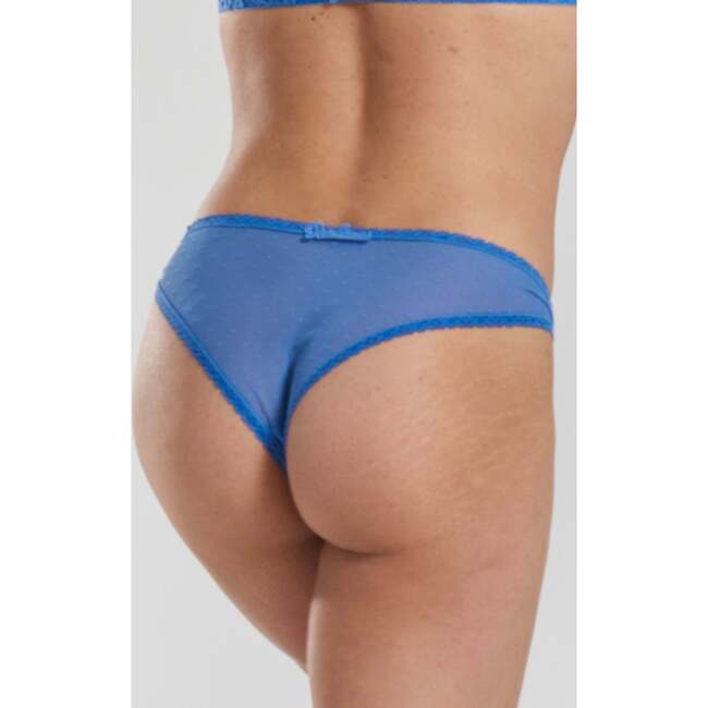 Ume Recycled Lace Mid Rise Underwear, Blue