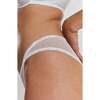 Ume Recycled Lace Mid Rise Underwear, White - Underwear - 3