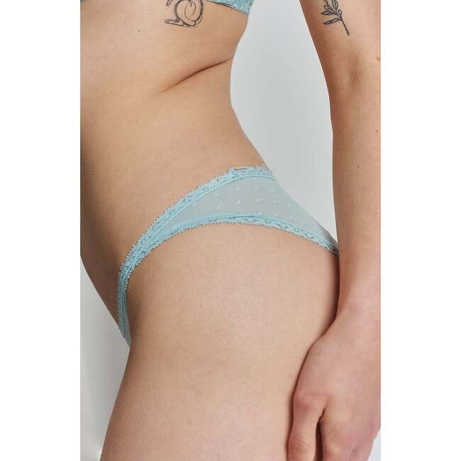 Ume Recycled Lace Mid Rise Underwear, Green - Underwear - 3