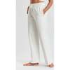 Sitka Blossom Embroidered Ethical Cotton Joggers, White - Pants - 1 - thumbnail