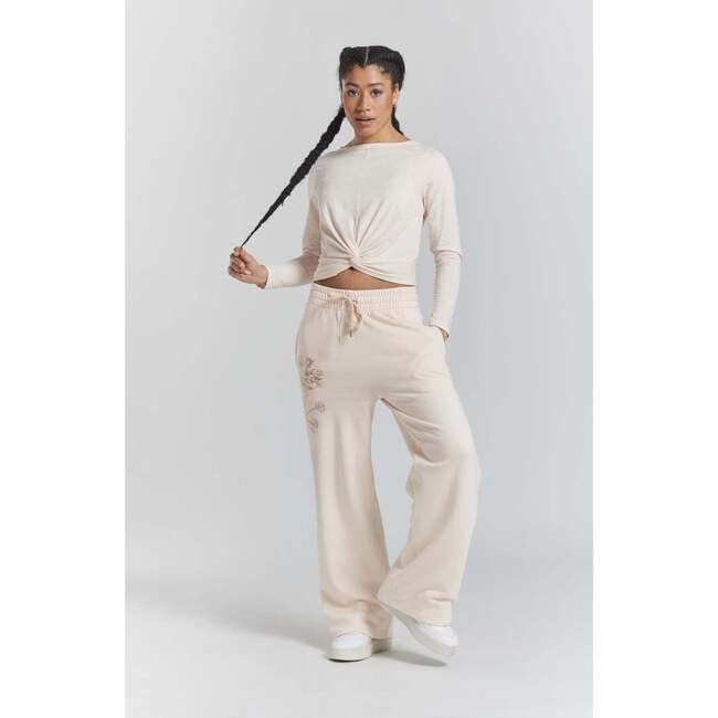 Shobu Ethical Cotton Twist Front Top, Pink - Loungewear - 3