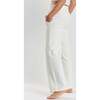 Sitka Blossom Embroidered Ethical Cotton Joggers, White - Pants - 4