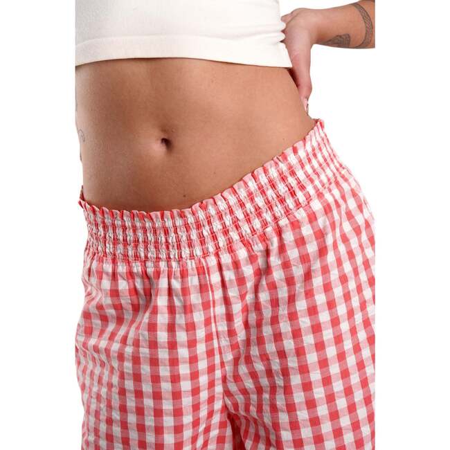 Chicory Striped Woven Cotton Pajama Pants, Pink - Pajamas - 4