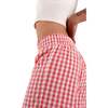 Chicory Striped Woven Cotton Pajama Pants, Pink - Pajamas - 5 - thumbnail