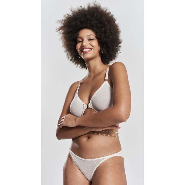 Sakura Front Close Recycled Lace Underwired Bra, Pink - Bras - 4