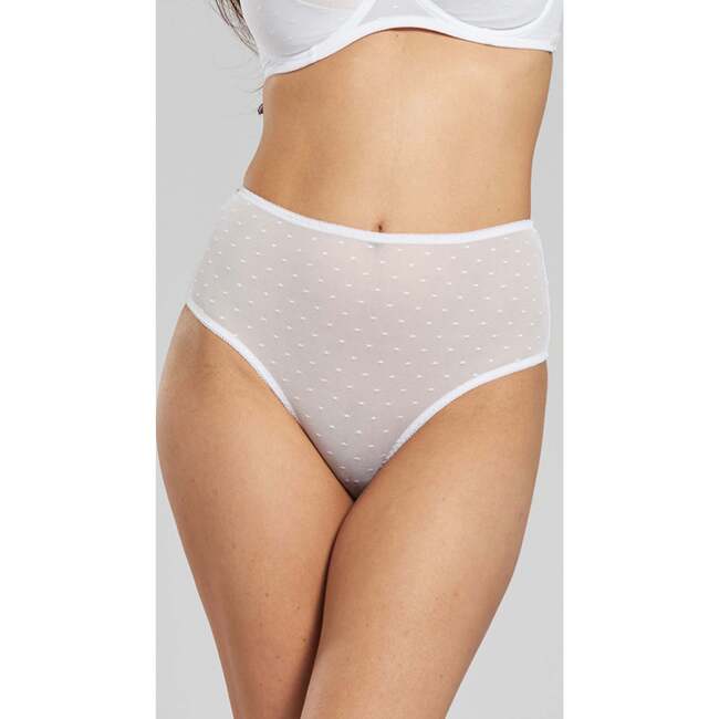 Banksia Recycled Tulle High Rise Underwear, White