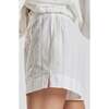 Lomandra Ethical Cotton Pajama Shorts, Beige - Shorts - 4 - thumbnail