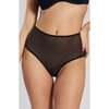 Banksia Recycled Tulle High Rise Underwear, Black - Underwear - 1 - thumbnail