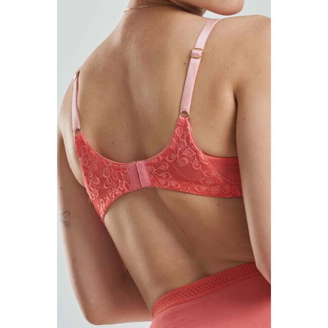 Betula Recycled Tulle Underwired Balconette Bra, Pink - Bras - 3