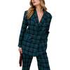 Zena Double Breasted Prince Of Wales Check Print Jacket - Jackets - 1 - thumbnail