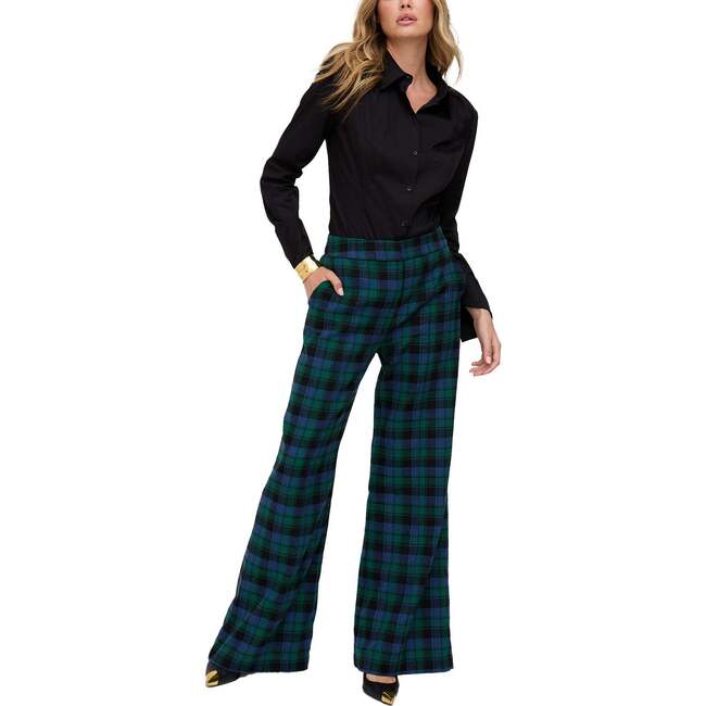 Zena Double Breasted Prince Of Wales Check Print Jacket