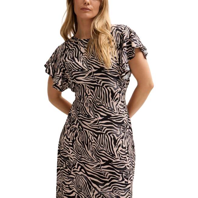 Zelda Tiered Zebra Print Maxi Dress - Dresses - 3