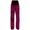 Valerie Straight Leg Velvet Trouser, Burgundy - Pants - 1 - thumbnail