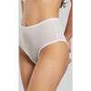 Banksia Recycled Tulle High Rise Underwear, White - Underwear - 3