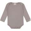 Rib Onsie, Grey - Onesies - 1 - thumbnail