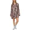Simone Long Sleeve Nightshirt, Brown - Pajamas - 1 - thumbnail