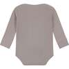 Rib Onsie, Grey - Onesies - 2 - thumbnail