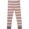 Retro Stripe Print Leggings, Multi - Leggings - 1 - thumbnail
