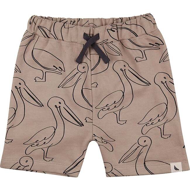 Pelican Print Shorts, Natural