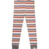 Retro Stripe Print Leggings, Multi - Leggings - 2