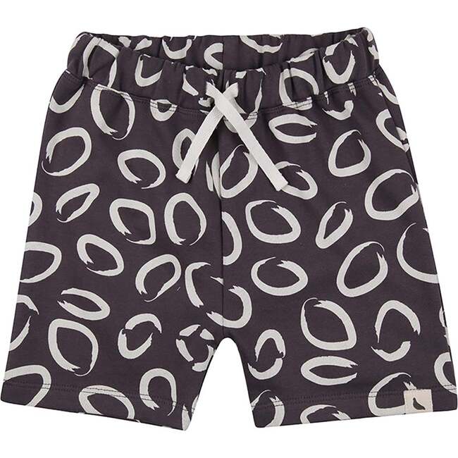Eyespot Print Shorts, Brown