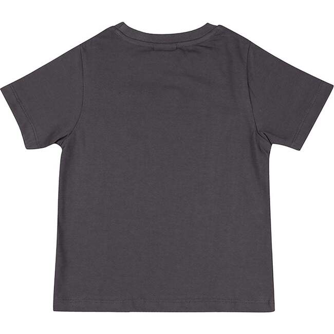 Peace Please Slogan Print T-Shirt, Grey