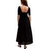 Sydney Short Sleeve Jersey Bodice Embroidered Midi Dress - Dresses - 5