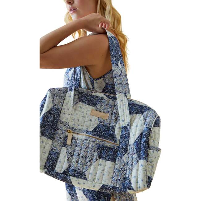 Patchwork Print Overnight Bag