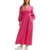 Paulina Shirred Bodice Maxi Dress - Dresses - 1 - thumbnail