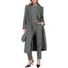 Pandora Tailored Herringbone Print Waistcoat, Black - Coats - 3 - thumbnail