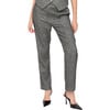 Pandora Tapered Herringbone Print Trouser, Black - Pants - 1 - thumbnail