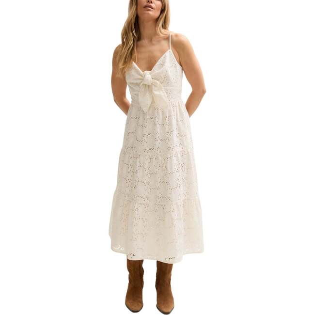 Onita Tiered Broderie Anglaise Midi Dress