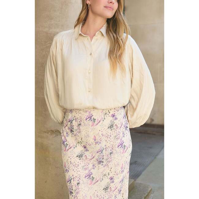 Marrianne Peter Pan Collar Shirt, Natural