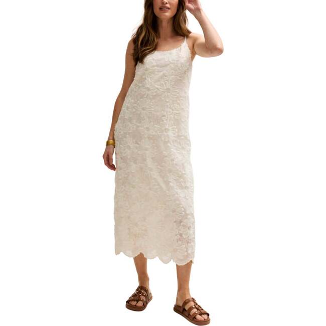 Lily Spaghetti Strap Ribbon Work Midi Dress