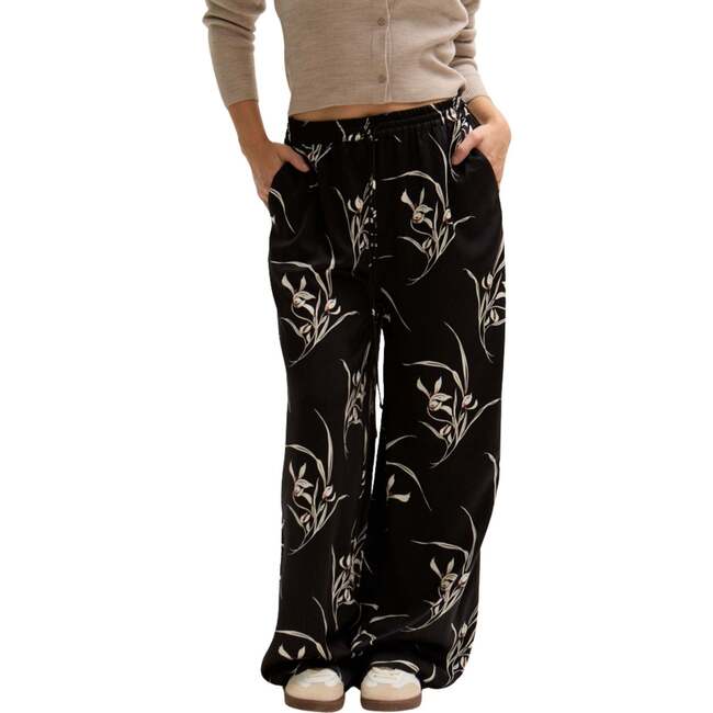 Lillibet Wide Leg Large Floral Print Trouser