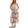 Jessica Detachable Strap Poppy Print Midi Dress - Dresses - 2