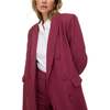 Jakki Tailored Herringbone Print Coat, Pink - Coats - 2
