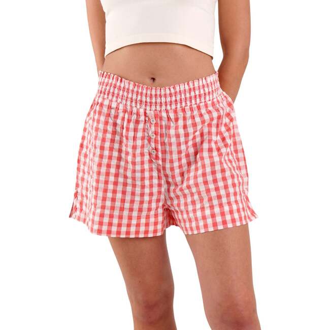 Lomandra Ethical Cotton Pajama Shorts, Pink
