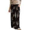 Lillibet Wide Leg Large Floral Print Trouser - Pants - 5