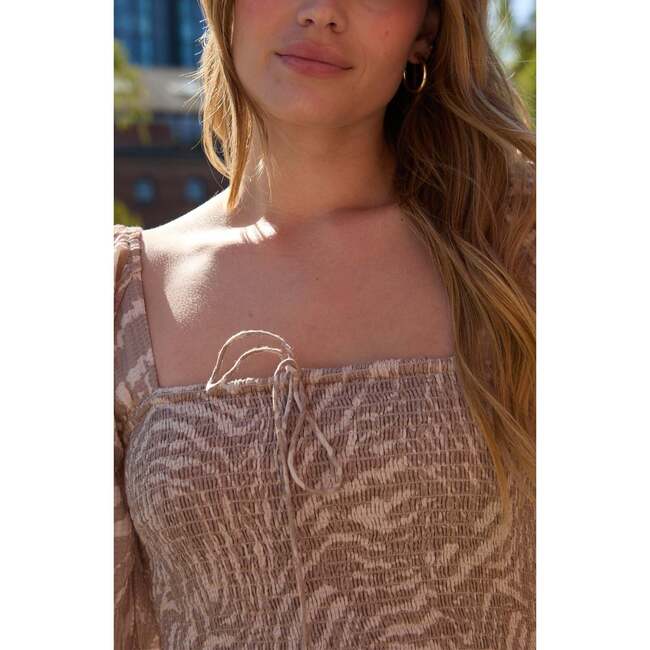 Lauren Shirred Bodice Banana Print Maxi Dress - Dresses - 4