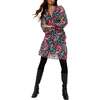 Flora Wraparound Floral Print Mini Dress - Dresses - 1 - thumbnail