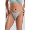Matsu Recycled Lace Low Rise Thong, Green - Underwear - 1 - thumbnail