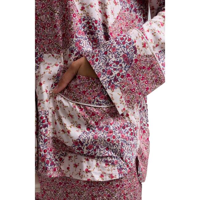 Evie Long Sleeve Print Pajama Set, Pink Multi