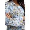 Evie Long Sleeve Print Pajama Set, Natural - Pajamas - 2