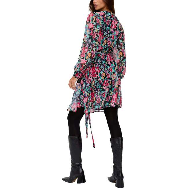 Flora Wraparound Floral Print Mini Dress - Dresses - 3