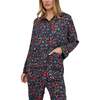 Evie Long Sleeve Print Pajama Set, Florals - Pajamas - 3 - thumbnail